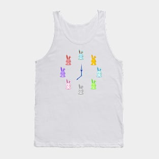 EASTER CUTE BUNNY O'CLOCK Tank Top